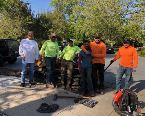 Firefighter Tree Service crew on a job